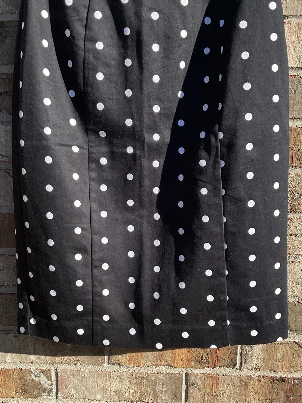 Take 50% OFF- Worthington Black and White Polka Dot Pencil Skirt, Size-6